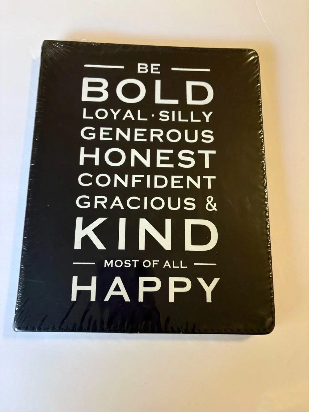 Black Inspirational 'Be Bold' Journal - Motivational Cover